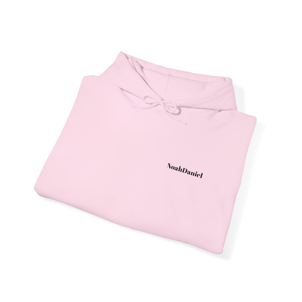 Minimal 'Hoodwinked' White Hoodie — Small Chest Text Casual Pullover