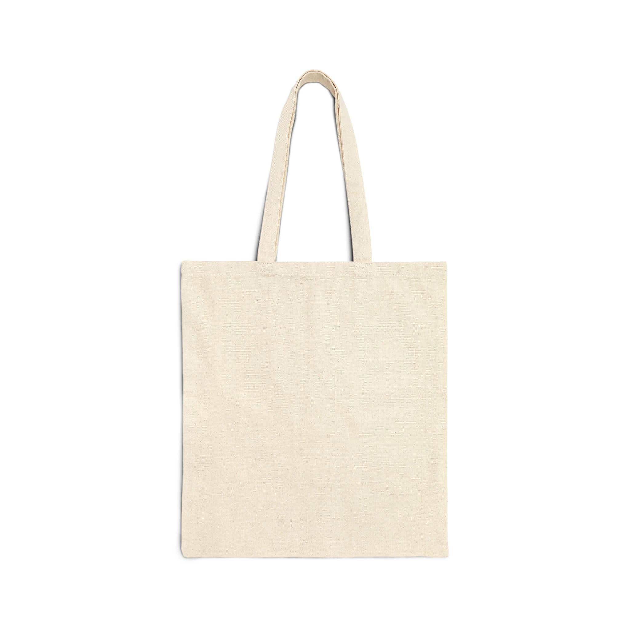 Canvas Tote Bag with Minimal Monogram Logo – Neutral Everyday Shopper