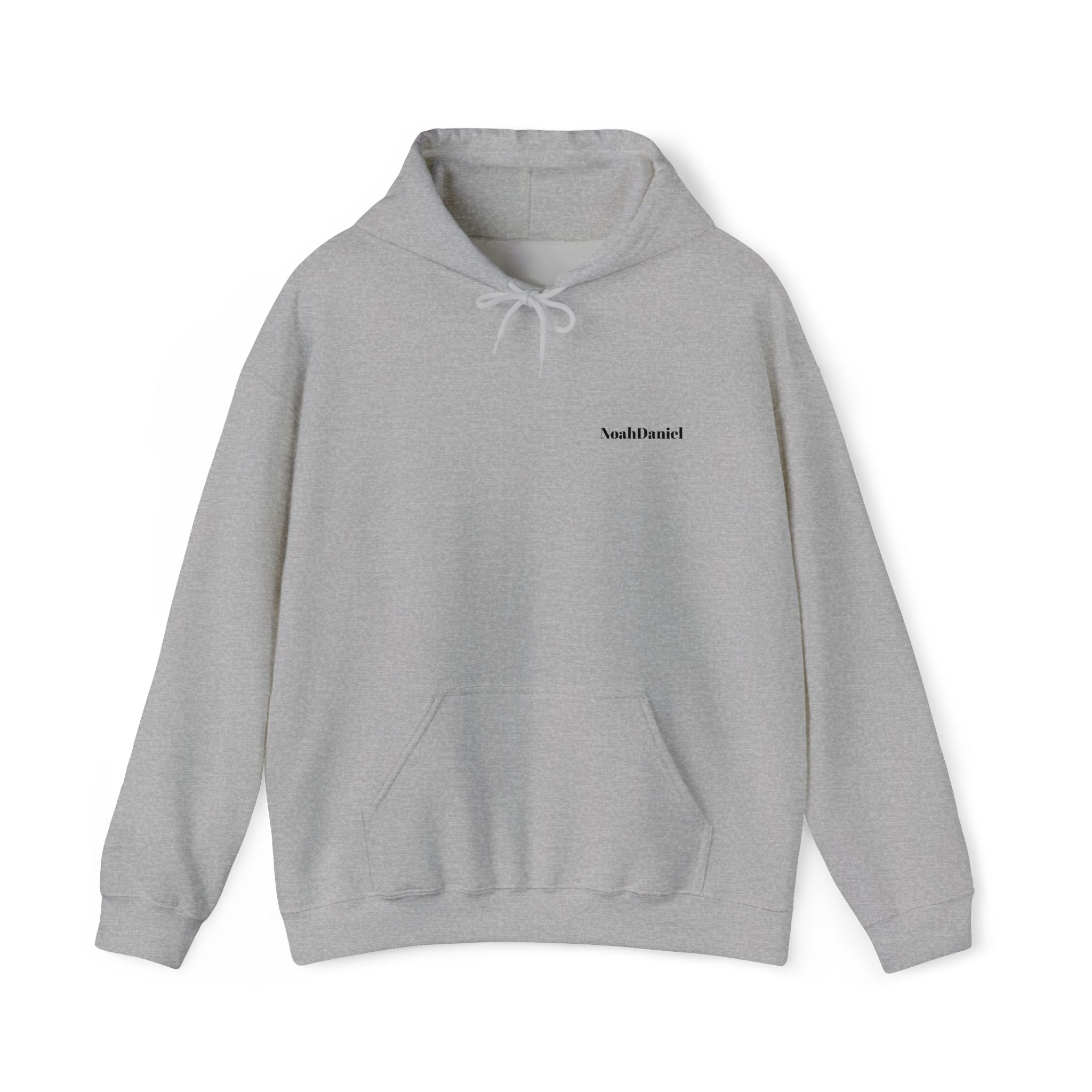 Minimal 'Hoodwinked' White Hoodie — Small Chest Text Casual Pullover