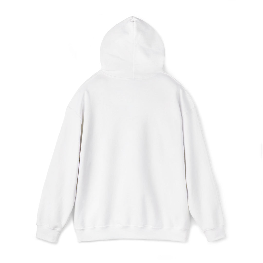Minimal 'Hoodwinked' White Hoodie — Small Chest Text Casual Pullover
